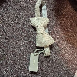Tom Ford silver mans Bow tie  Accessory